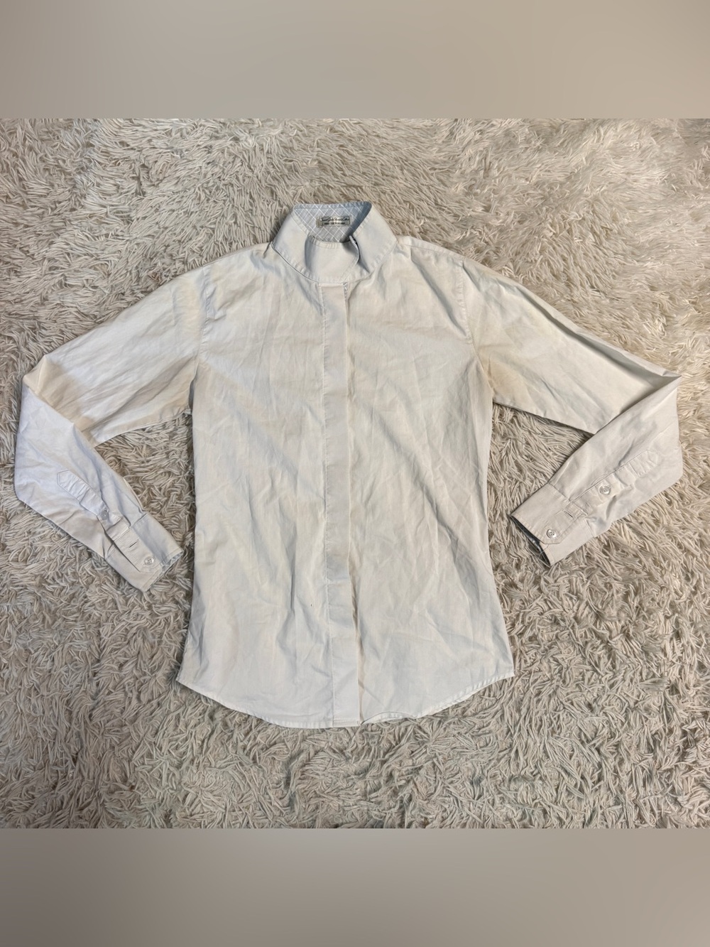 Women’s Size 32 White Ovation Long Sleeve Horseback Riding Show Shirt